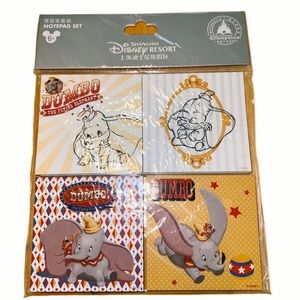 Disney Parks Classic Movie Dumbo Stationary Memo Pads Set of 4 NIP NLA HTF